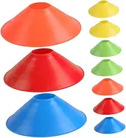 KITANDOVE 10pcs Durable Soccer Training Cones Brightly Colored Agility Markers for Sports Drills Easy Setup Safe Pe Material for