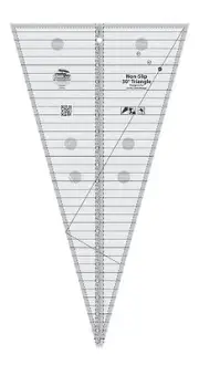 Creative Grids 30 Degree Triangle Sewing and Quilting Ruler CGRSG1