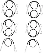 ZUNOXAZ 10pcs Retractable Pen Lanyard for Stylus and Touch Pens Loss Rope for Badges Ids and More for School Office and Conferences Black