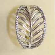 New Authentic Pandora Ring Tropical Palm Ring Multiple Size 190952CZ W Hinged Bo