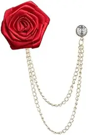 [aiqiua] Chain Lapel Pin Suit Shirt Corsage Brooches Men Wwomen Accessories (Color : A, Size : One Size) It is a good choice for gifts or decorations, One Size, agate