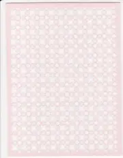 Dollhouse Miniature Pink & Light Green Medium Accent Rug 4" x 3" RG261