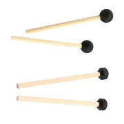 2Pcs Percussion Drumsticks Steel Drum Mallets Portable Professional Wood Handle