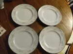 Set Of 4 NORITAKE IRELAND Patience 10 1/2" Diameter Dinner Plate #2964 1981-91