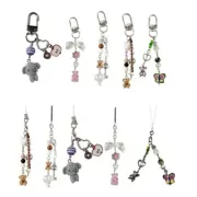 Stylish Bear Key Holder Pendant Phone Hangings Acessory For Trendy Female Users