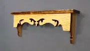 Dollhouse miniature 1:12 Scale Solid Oak Window Cornice - Artist Made