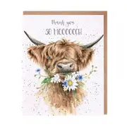 Wrendale Designs Greeting Card - Thank You So Mooooch