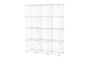 Giantex 12-Cube Storage Cabinet DIY Wire Cube Organizer Display Shelf White