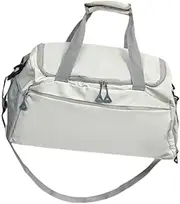 Dickly Travel Duffle Bag Portable Sports Gym Bag for Business Trip Workout Outdoor, White