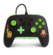 RETRO The Legend Of Zelda Enhanced PowerA Nintendo Switch Wired Controller NEW