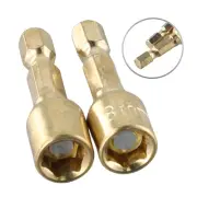 Socket Adapter Hexagonal Chrome Vanadium Steel Golden Hex Magnetic Socket