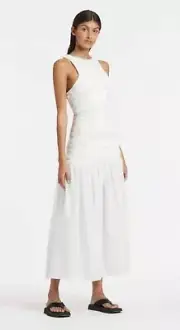 BNWT SIR THE LABEL IVORY XANTHE MIDI DRESS - SIZE 0 / (RRP $450)