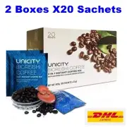 2X Unicity BioReishi Instant Coffee Refresh Healthy Slim Arabica 40 Sachets