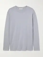 [LEMAIRE] LEMAIRE - Silk-jersey T-shirt - Gray - medium medium Gray