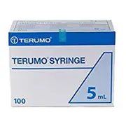 Terumo Eccentric/Luer Tip 3-Part Syringe 5ml EACH - 5ml