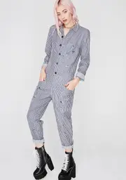 Pure Talent Stripe Jumpsuit