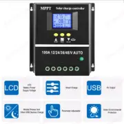 100A MPPT Solar Charge Controller 12V 24V 36V 48V Battery PV Regulator Charger