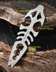 Outdoor Titanium Pry Bar Crowbar Bottle Opener Wrench Portable Multi Tools