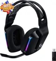 733 LIGHTSPEED Wireless Gaming Headset RGB Mic PRO-G Audio Black Logitech