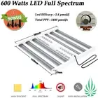 Hydroponic LED Grow Light 6 Bars 600W Full Spectrum Indoor Plant Dimmable Driver