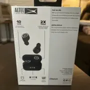 NEW Altec Lansing True Connect Truly Wireless Earbuds Earphones MZX635N-BLK NIB