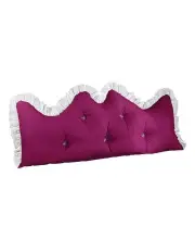 [SOGA] Princess Bed Headboard Pillow 150cm in Burgundy
