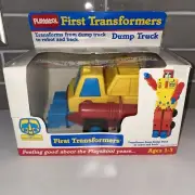 EXTREMELY RARE 1986 PLAYSKOOL FIRST TRANSFORMERS DUMP TRUCK NEW IN PACKAGE