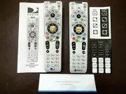2 DIRECTV RC66RX IR/RF (New) & RC65R IR (Used) Universal Remote Controls w/Guide