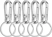 [Wikavanli] Metal Keychains Keyring Key Chain Ring Clip Holder Organizer for Home Car Keys Key Finder Women Men
