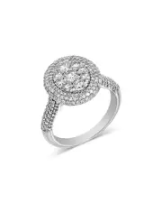 Bloomingdale's Fine Collection Diamond Pave Cluster Ring in 14K White Gold, 1.50 ct. t. w.