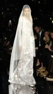 Tom Ford White Bridal Lace Gown Dress + Vail - With Tags- RRP45,000 AUD
