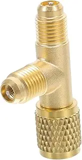 Luxshiny Air Conditioner Hose Adapter: Copper Air Conditioner Connector Refrigeration Tool for HVAC Systems Hose Adapter