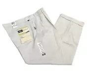 Dockers Golf Pants Men 38x29 Beige Bone Relaxed Fit Pleated -No Wrinkles NWT