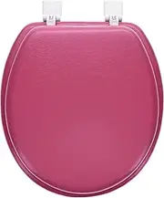 Home+Solutions Desert Plum Round Soft Toilet Seat, Soft Cushioned Seat, Made in USA