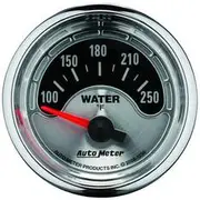 Autometer American Muscle Water Temperature Gauge Electric - 100 - 250 F, 2 1/16 Inch, Short Sweep, AU1236