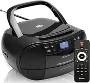Denver TDC-280 DAB+ Boombox with DAB+/FM Radio, Cassette Player, USB Input, CD Player & AUX Input