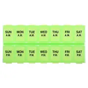 Ezy Dose, Weekly AM/PM with Rounded Base Pill Planner, Medium, 1 Count