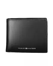 Tommy Hilfiger Mens Leather Wallet Black - Wallets -Size One Size