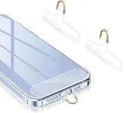 ROCONTRIP Clear Phone Tether Tab Crossbody Phone Lanyard Pad Universal Heavy Duty TPU Phone Strap Patch Without Adhesive For Most Smartphones Case Preventing Dropping