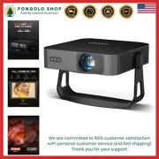 Mini Projector Portable 1080P WiFi Bluetooth Auto Focus Keystone HDMI USB