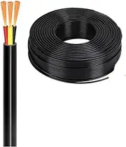 20 Gauge 3 Conductor Electrical Wire 20AWG PVC Stranded 22/3 Core Wire UL Certified Flexible Low Voltage LED Cable Pure Copper Hookup Wire for Household Appliances, LED Lighting,Car(100ft)