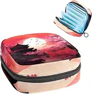 Period Bag,Sanitary Napkin Storage Bag,Bloom and Tower,Tampon Holder for Purse