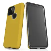 For Google Pixel 4a 5G Case, Shielding Back Cover,Metallic Gold