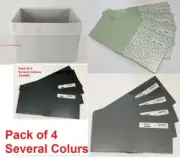 4 x IKEA Drona Storage Box Canvas Shelf Folding Organiser Kallax Expedite Toys,