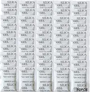 50PCS Premium 5 Gram Silica Gel Packets, Desiccant Packs for Storage, Dessicator with Transparent Beads Dehumidifiers, Moisture Absorbers & Humidity Dry Bags for Electronics Jewelry Shoes Boxes Dryer