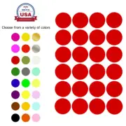Colored Labels Adhesive Label Stickers 25 mm Color Coding Dots Label 1" Stickers