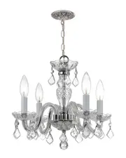 Crystorama 4-Light Traditional Crystal Mini Chandelier