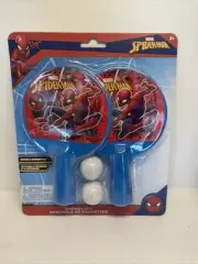 Marvel Spiderman racket set paddle ball ping pong indoor outdoor play toys fun