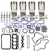 Rebuild Kit with Valve For Mitsubishi K4E Engine MT23D Tractor Hitachi Excavator