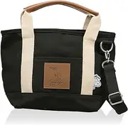 Hapitas Insulated Tote Bag, Perfect for Lunch, Character Bag, Thermal Insulated Bag, Shoulder Handbag, 2-Way, Snoopy, Black, Snoopy Black Dandelion, Free Size